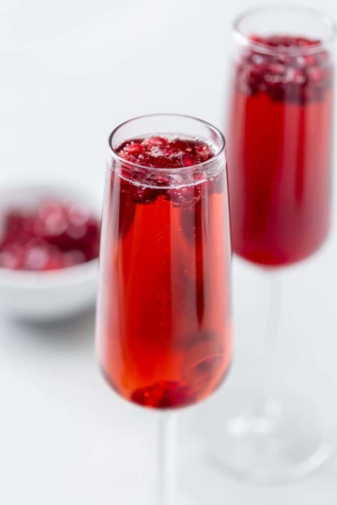Raise a Glass to Love - 5 Cocktails to Celebrate Valentine's Day 5 pomegranate mimosa | B.Gordon Builders
