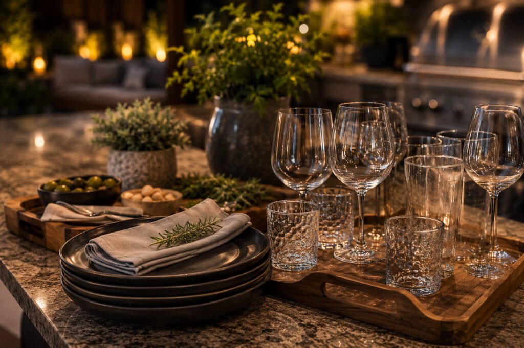 What to Stock in a Luxury Outdoor Kitchen & Bar 1 Outdoor Kitchen Bar2 | B.Gordon Builders