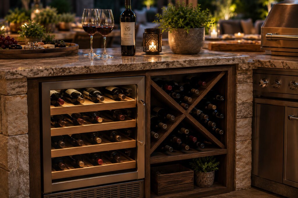 What to Stock in a Luxury Outdoor Kitchen & Bar 2 Outdoor Kitchen Bar5 | B.Gordon Builders